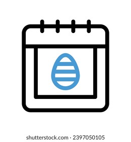 Easter Day icon vector stock illustration