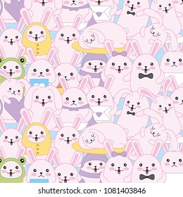 día de Pascua kawaii