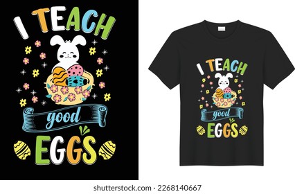 Easter Day motivational quote Vector T Shirt Design. Teaching my favorite peeps. apparel, spring holiday. Easter Funny Quotes t-shirt for kid’s men, women. Print for  t-shirt, card, blouse, black