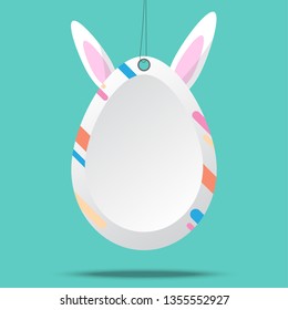 easter day ornamental eggs on important days. vector design
