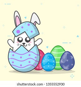 easter day ornamental eggs on important days. vector design
