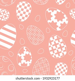 Easter day pattern collection in flat design Vector