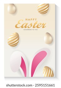 Easter day poster and banner template collection with Easter eggs in colorful gradient style, Greetings card background for Easter Day.Promotion and shopping template for Easter with copy space.