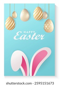 Easter day poster and banner template collection with Easter eggs in colorful gradient style, Greetings card background for Easter Day.Promotion and shopping template for Easter with copy space.