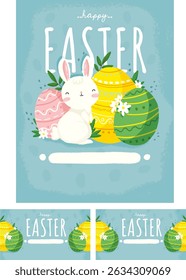 easter day poster template design vector format