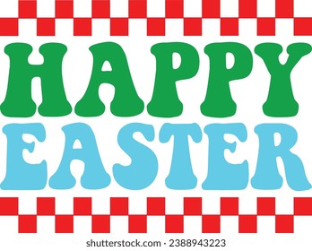 Easter day retro design and digital download