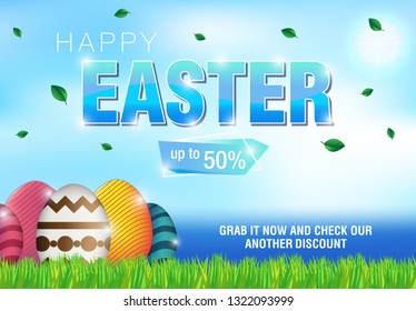 Easter Day Sale Holiday Modern Design Template