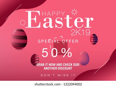 Easter Day Sale Holiday Modern Design Template
