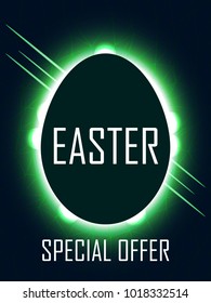 Easter Day Space Horror Poster Design