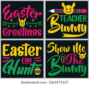 Easter Day SVG Bundle Design. 