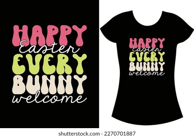 Easter day SVG t shirt design, Bunny gift t shirt design for women and family.