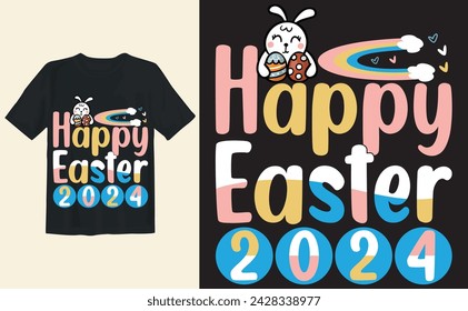 easter day t shirt design vector elements, easter bunny, easter day 2024