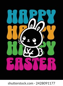 Easter Day T-Shirt Design, Easter Bunny Vector Design