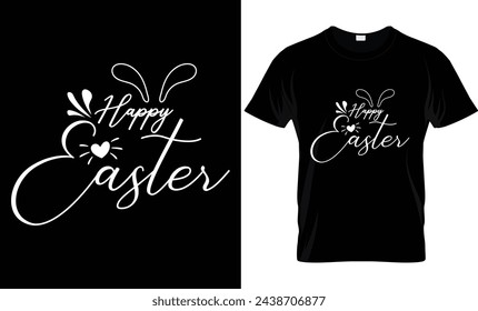 Easter Day T-shirt design. Bunny Season.Typography graphic vector art shirt design.Easter Bunny clothing, spring holiday.Easter day message t-shirt for kid’s men, women. Poster, banner, and gift.EPS10