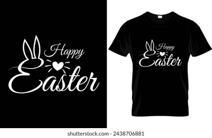 Easter Day T-shirt design. Bunny Season.Typography graphic vector art shirt design.Easter Bunny clothing, spring holiday.Easter day message t-shirt for kid’s men, women. Poster, banner, and gift.EPS10