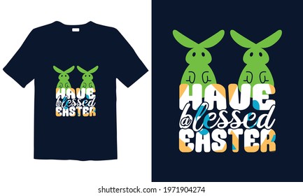 Easter Day T-shirt Design for mug, poster, t-shirt, label, or wall art.