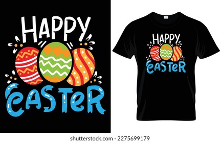 Easter Day T-shirt design. Easter saurus Rex. Typography graphic vector art shirt design. Easter dinosaur apparel, spring holiday. Easter Funny Quotes t-shirt for kid’s men, women. Poster, and gift.