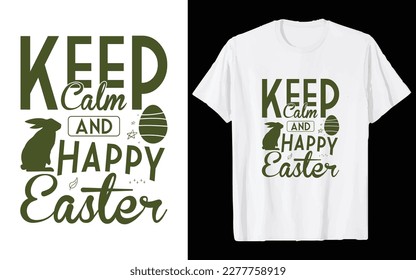 Easter Day T-shirt Design Vector Graphics. Easter typography t shirt apparel, spring holiday. Easter Funny Quotes t-shirt for kid’s men, women. Poster, and gift.