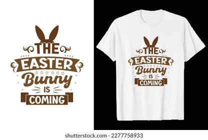 Easter Day T-shirt Design Vector Graphics. Easter typography t shirt apparel, spring holiday. Easter Funny Quotes t-shirt for kid’s men, women. Poster, and gift.