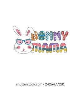 Easter Day Tshirt, Easter Day Sublimation, Happy Easter vector Bunny Mama