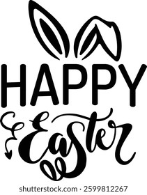 Easter Day Typography Design. Printing For Tshirt, Sweatshirt, Mug, Banner, Poster etc.