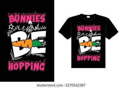 Easter day typography egg lettering t-shirt design holiday greeting cute bunny vector art