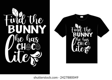 Easter day typography egg lettering t-shirt design holiday greeting cute bunny vector art