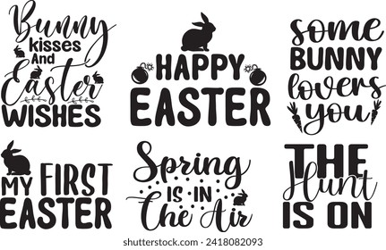 Easter Day typography Quotes Design Bundle 