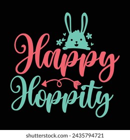 Easter day typography t shirt design 