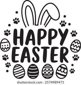 Easter day typography tshirt design