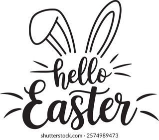Easter day typography tshirt design