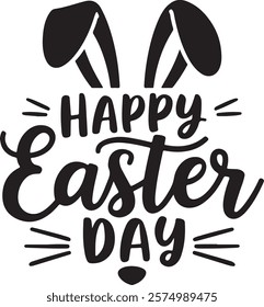 Easter day typography tshirt design