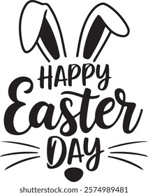 Easter day typography tshirt design