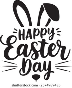 Easter day typography tshirt design