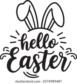 Easter day typography tshirt design