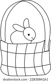 Easter Day Vector Black And White Clip Art