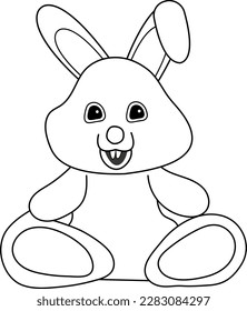Easter Day Vector Black And White Clip Art