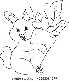 Easter Day Vector Black And White Clip Art