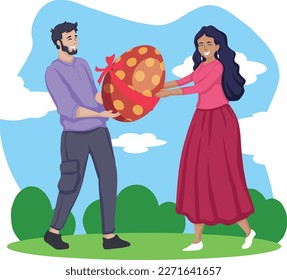 Easter Day. Vector design. New Year. Christmas. Happy Easter banner, poster, greeting card, holiday covers. Easter design with eggs, bunny, in pastel colours. 