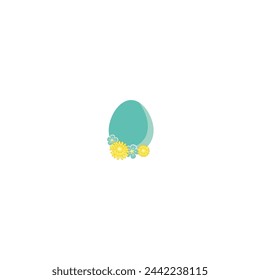 easter day vector element with rabbit element