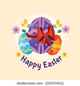 Easter Day Vector Illustration Design.