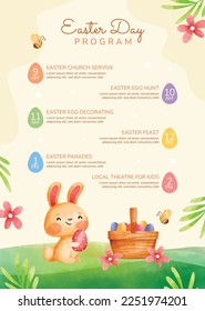 Easter Day Vector Illustration Design.