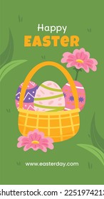 Diseño de la Ilustración del Vector del Día de Pascua.