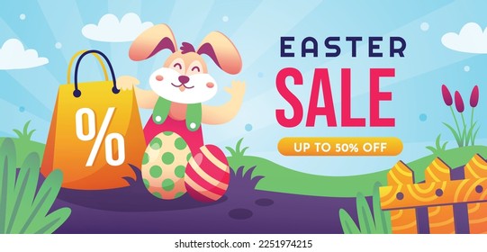 Easter Day Vector Illustration Design.