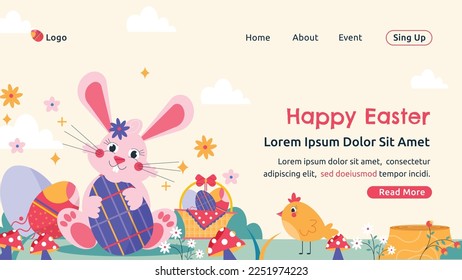 Easter Day Vector Illustration Design.