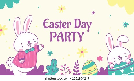 Easter Day Vector Illustration Design.