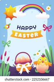 Easter Day Vector Illustration Design.