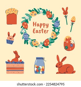 Easter Day Vector Illustration Design.