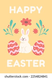 Diseño de la Ilustración del Vector del Día de Pascua.