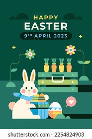 Easter Day Vector Illustration Design.